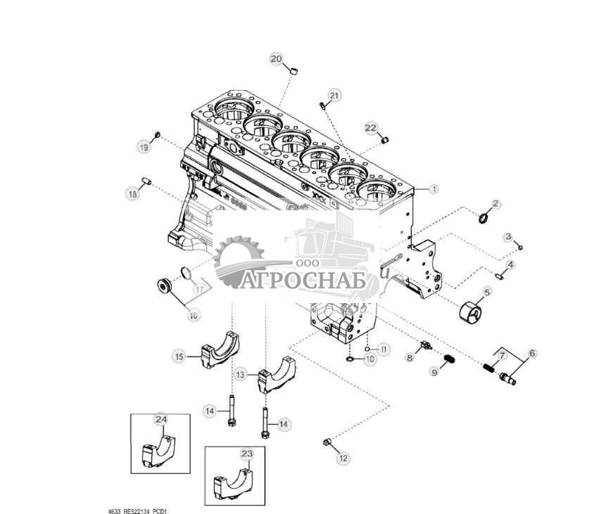 4633 Блок цилиндров 
